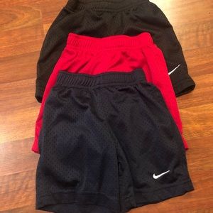 Nike Boys 3T Mesh shorts EUC Lot of 3